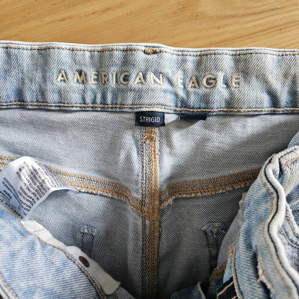 American Egle Strigid Curvy Super High-Waisted Baggy Straight Jean - Picture 5 of 6